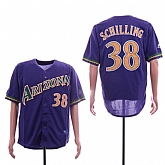 Diamondbacks 38 Curt Schilling Purple Throwback Jersey Sguo,baseball caps,new era cap wholesale,wholesale hats